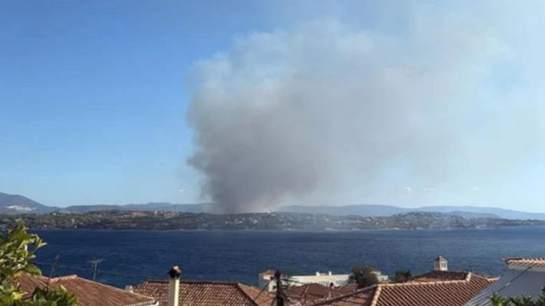 Σε ύφεση και χωρίς ενεργό μέτωπο η πυρκαγιά σε δασική έκταση στο Κουνούπι Αργολίδας