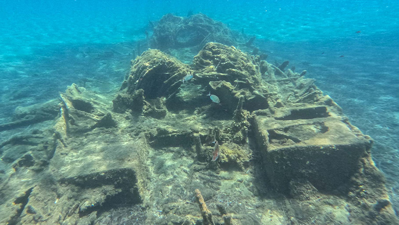 Το ναυάγιο του Τουρκικού πολεμικού πλοίου του Α’ Παγκοσμίου στη Χίο