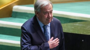 Γκουτέρες: «Πρέπει να γίνουν καθοριστικές επιλογές για την ειρήνη, τη δικαιοσύνη και τα ανθρώπινα δικαιώματα»