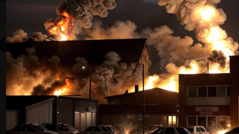 Τεράστια έκρηξη σε βιομηχανική ζώνη της Βρετανίας