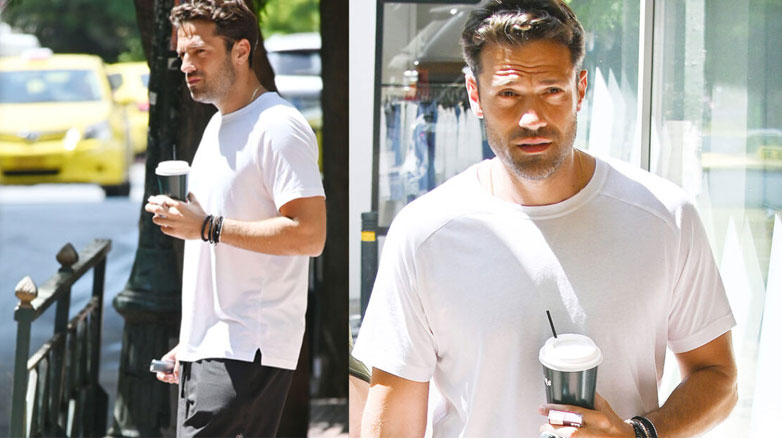 Κωνσταντίνος Αργυρός: Στο κέντρο της Αθήνας με casual διάθεση – Με ποιον τον εντοπίσαμε