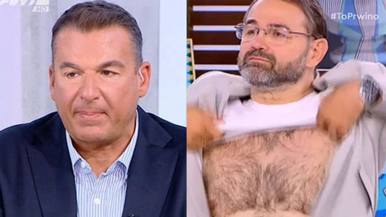 Ο Σταύρος Μπαλάσκας έβγαλε τα ρούχα του στον «αέρα» του Πρωινού!