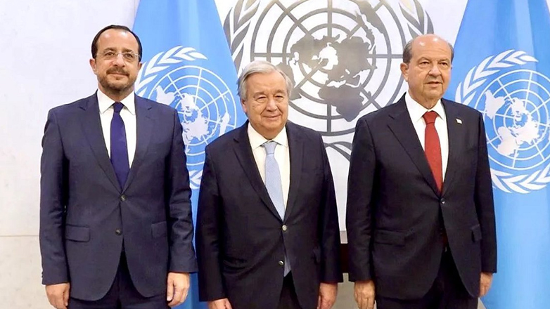 ΟΗΕ: Τριμερής συνάντηση Χριστοδουλίδη, Τατάρ και Γκουτέρες ΟΗΕ: Τριμερής συνάντηση Χριστοδουλίδη, Τατάρ και Γκουτέρες