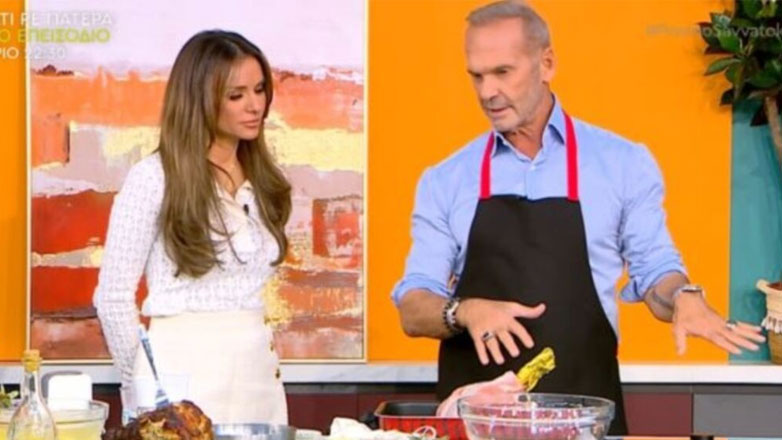 Πέτρος Κωστόπουλος: Ανέλαβε χρέη σεφ στο Πρωινό Σαββατοκύριακο – «Καμία γυναίκα δεν μου έχει μαγειρέψει!»