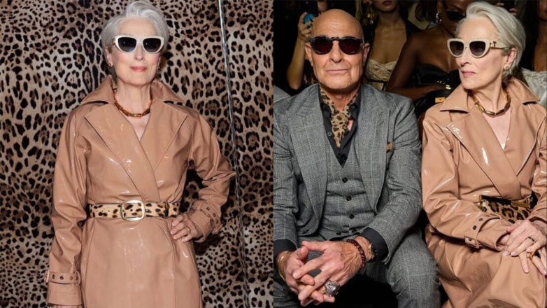 Meryl Streep: Εισέβαλε ως Miranda Priestly στην επίδειξη μόδας των Dolce & Gabbana στο Μιλάνο