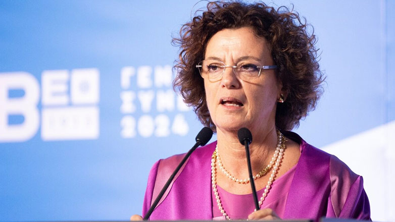 Πρόεδρος του ΣΒΕ για δεύτερη θητεία η επιχειρηματίας Λουκία Σαράντη