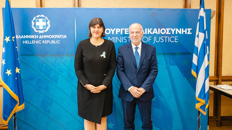 Συνάντηση Φλωρίδη με την Ευρωπαία Γενική Εισαγγελέα Λάουρα Κοβέσι