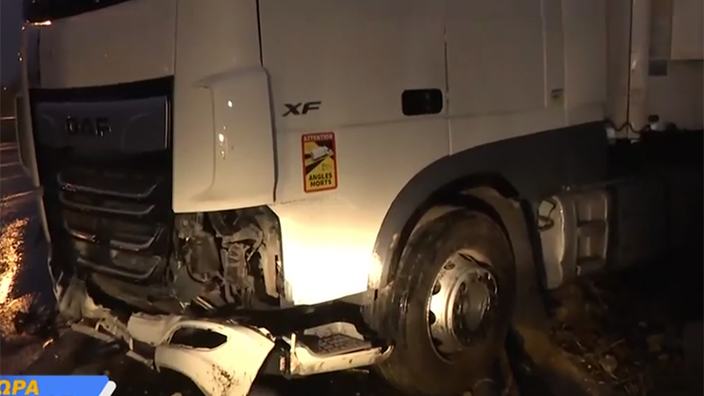 Θεσσαλονίκη: «Δίπλωσε» νταλίκα στο Δερβένι