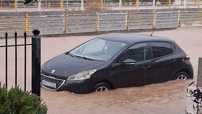 Πλημμύρες σε Αιτωλικό και Κατοχή