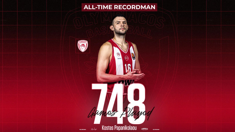 Ολυμπιακός: Ο Παπανικολάου ξεπέρασε τον Πρίντεζη και έγινε ρέκορντμαν συμμετοχών της ομάδας!