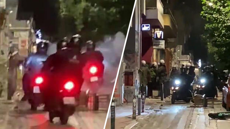 Βίντεο από τα επεισόδια με τα ΜΑΤ στα Εξάρχεια