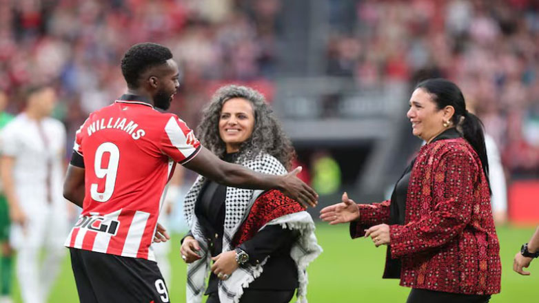 Η Αθλέτικ Μπιλμπάο και οι φίλαθλοί της εξέφρασαν την υποστήριξή τους στη Γάζα Η Αθλέτικ Μπιλμπάο και οι φίλαθλοί της εξέφρασαν την υποστήριξή τους στη Γάζα