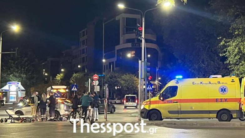 Θεσσαλονίκη: Τραυματίστηκε οδηγός μηχανής σε τροχαίο