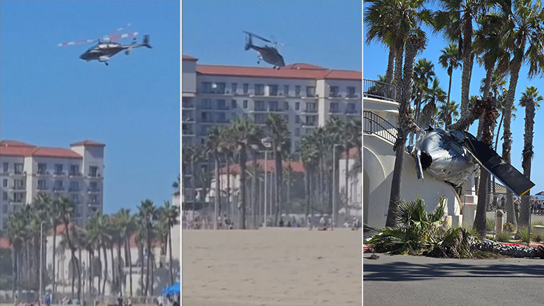 Ελικόπτερο έπεσε σε παραλία της Καλιφόρνια