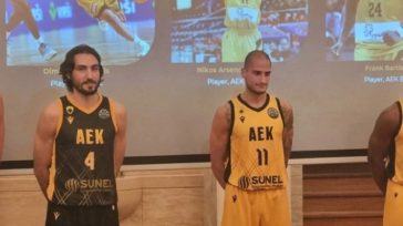 Μπάσκετ: Η ΑΕΚ παρουσίασε τις φανέλες της για τη σεζόν 2025-26