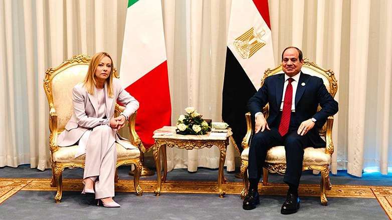 Η Πρωθυπουργός της Ιταλίας συναντήθηκε με τον Πρόεδρο της Αιγύπτου