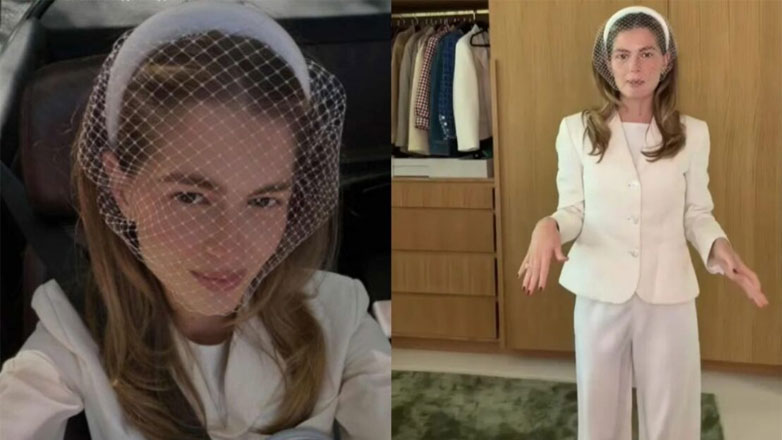 Αμαλία Κωστοπούλου: Η εντυπωσιακή εμφάνιση στο γάμο της με τον Jake Medwell – Πόσο κοστίζει το νυφικό βέλο που φόρεσε