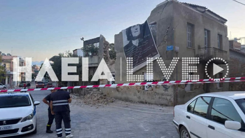 Πύργος: Kατέρρευσε κτήριο