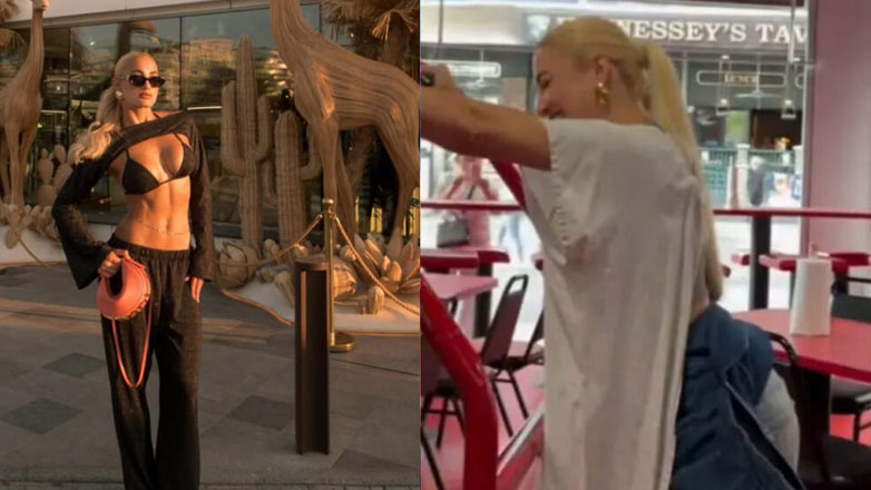 Ιωάννα Τούνη: «Η απόλυτη ξεφτίλα!» – Σάλος με βίντεο από το Las Vegas που την χτυπά στα οπίσθια σερβιτόρα