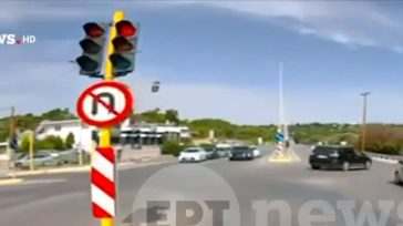 Ρόδος: Παραβίασε κόκκινο και συγκρούστηκε με διερχόμενο όχημα