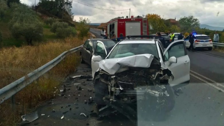 Σοβαρό τροχαίο στην ΕΟ Θεσσαλονίκης – Πολυγύρου με έναν τραυματία