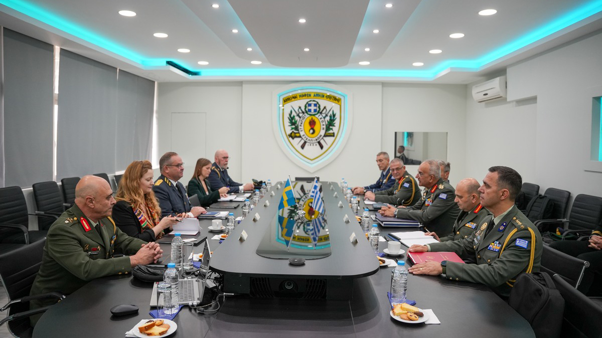 Στην Ελλάδα ο Αρχηγός του Γενικού Επιτελείου Ενόπλων Δυνάμεων της Σουηδίας