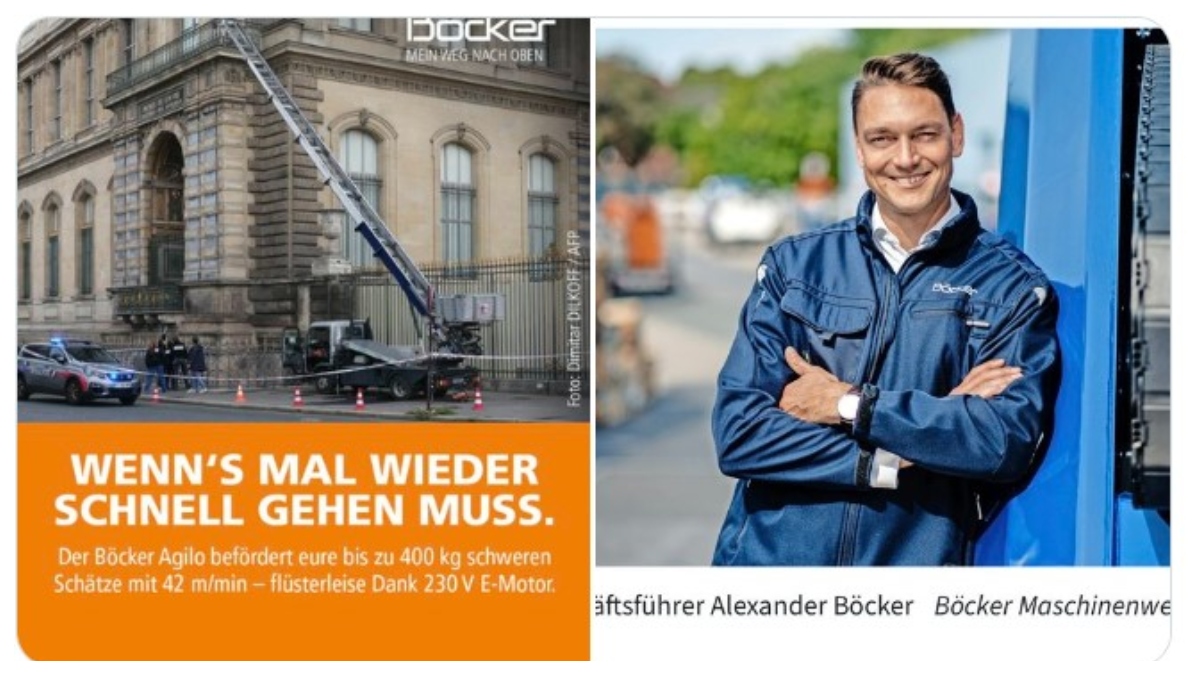 Ληστεία στο Λούβρο: «Χαμός» με την καμπάνια της εταιρείας που έφτιαξε το αναβατόριο