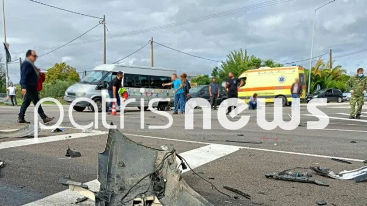 Ηλεία: Στο νοσοκομείο τρία άτομα μετά από τριπλή σύγκρουση ΙΧ