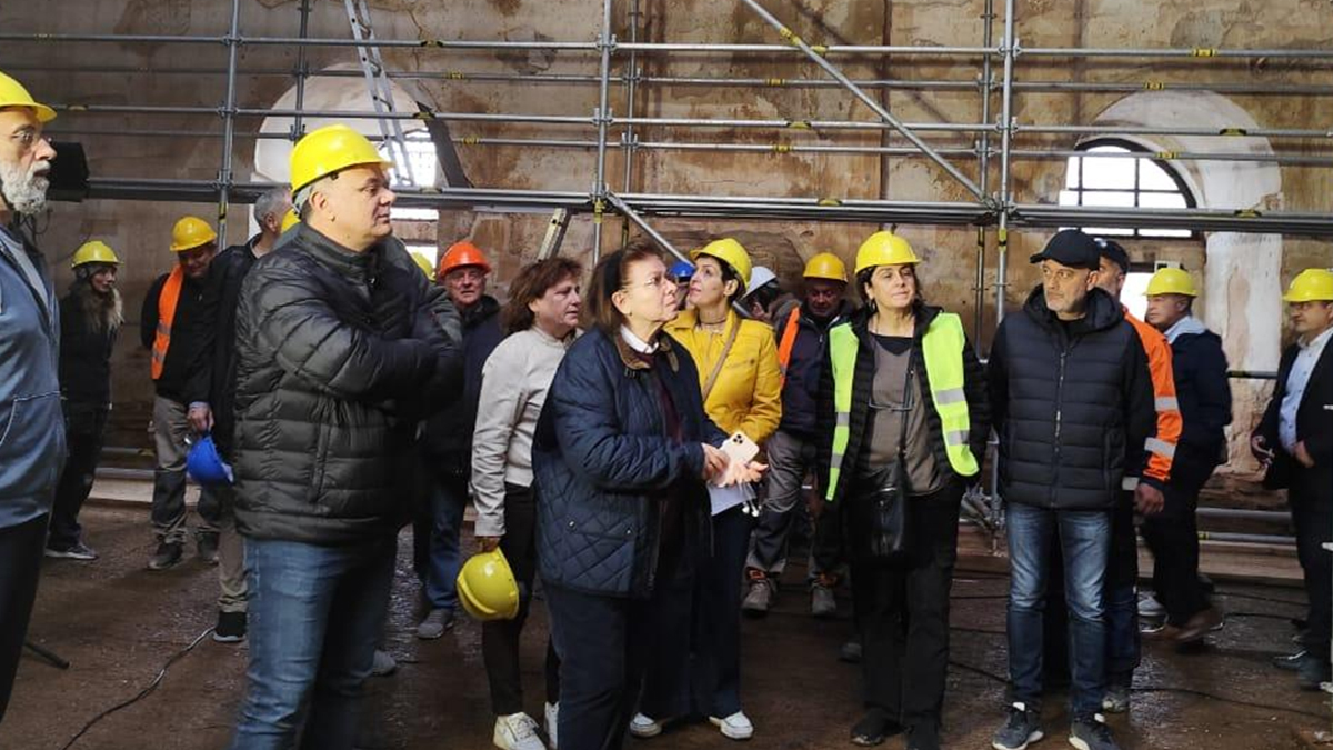 Η Λίνα Μενδώνη στον Έβρο: Αυτοψίες σε έργα πολιτισμού στο Διδυμότειχο