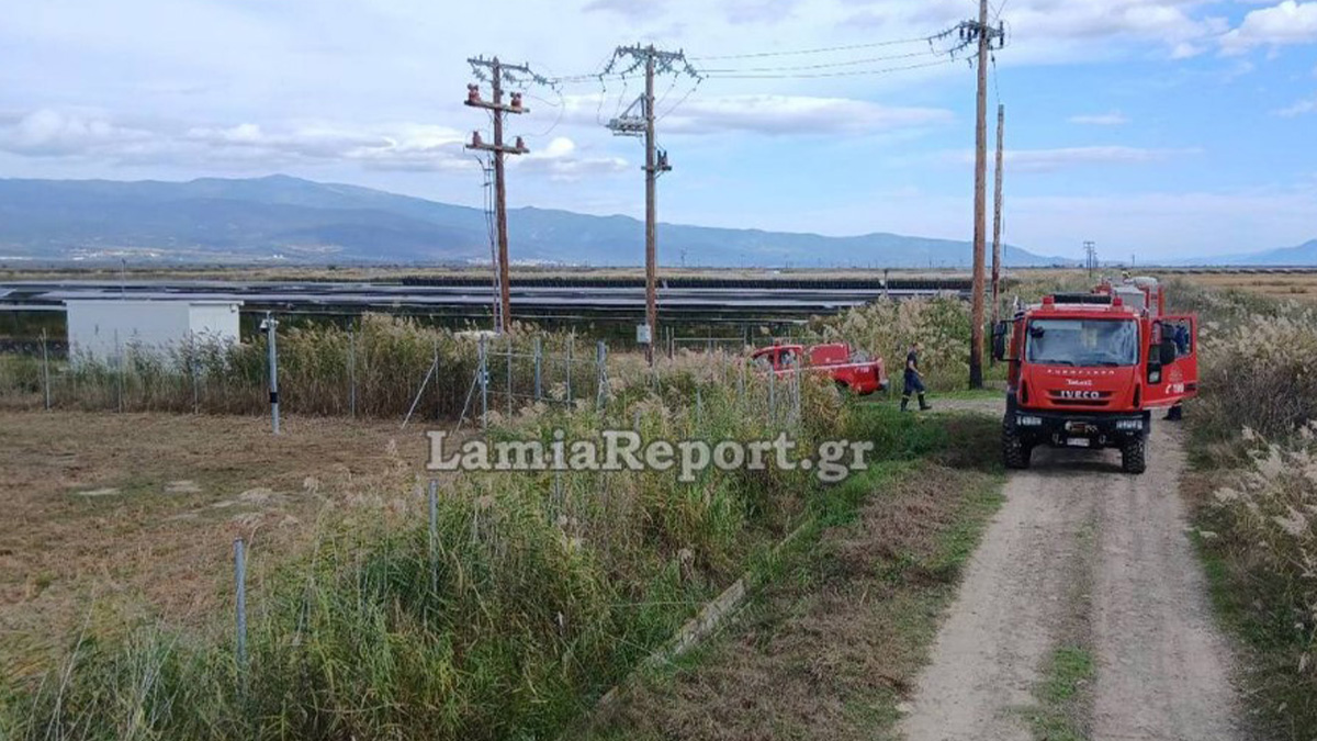 Πυρκαγιά σε φωτοβολταϊκό πάρκο στην Ανθήλη
