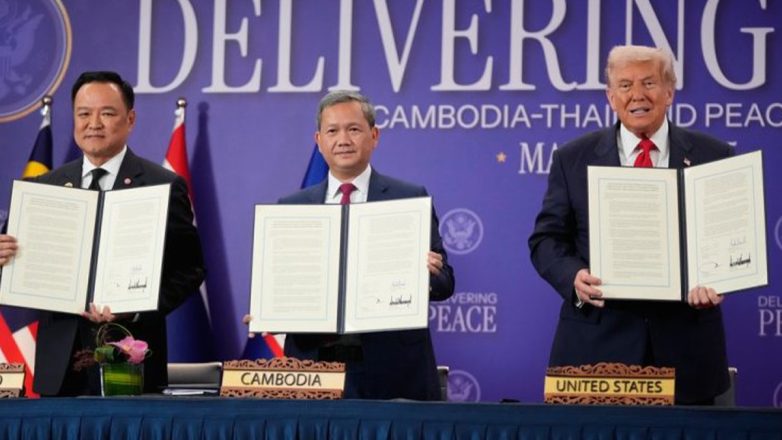 Μαλαισία: Υπογραφή Τραμπ σε συμφωνία κατάπαυσης πυρός μεταξύ Καμπότζης και Ταϊλάνδης