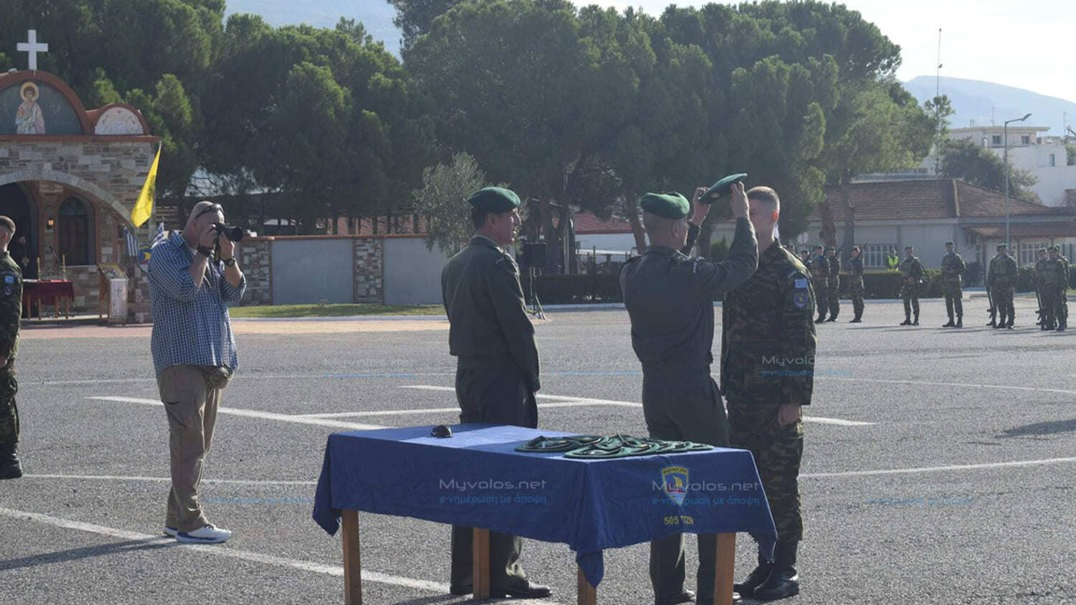 Βόλος: Απονεμήθηκε ο πράσινος μπερές σε 81 νέους πεζοναύτες της 32ης Ταξιαρχίας