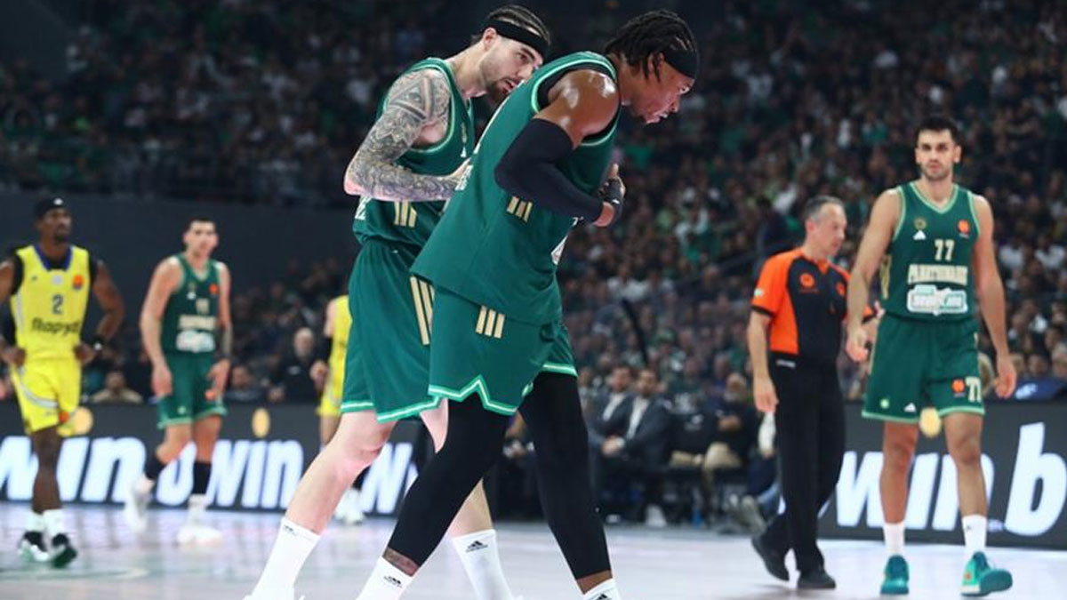 Παναθηναϊκός: Ρήξη έσω πλαγίου συνδέσμου στο δεξί γόνατο ο Ρισόν Χολμς