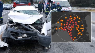 Διαδραστικός χάρτης: Όλα τα επικίνδυνα σημεία για τροχαία στην Αττική