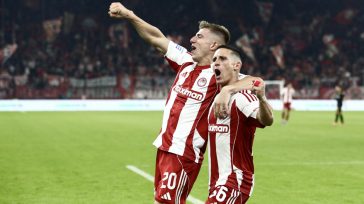 Ίδρωσε ο Ολυμπιακός στο τέλος, 2-1 τον Άρη