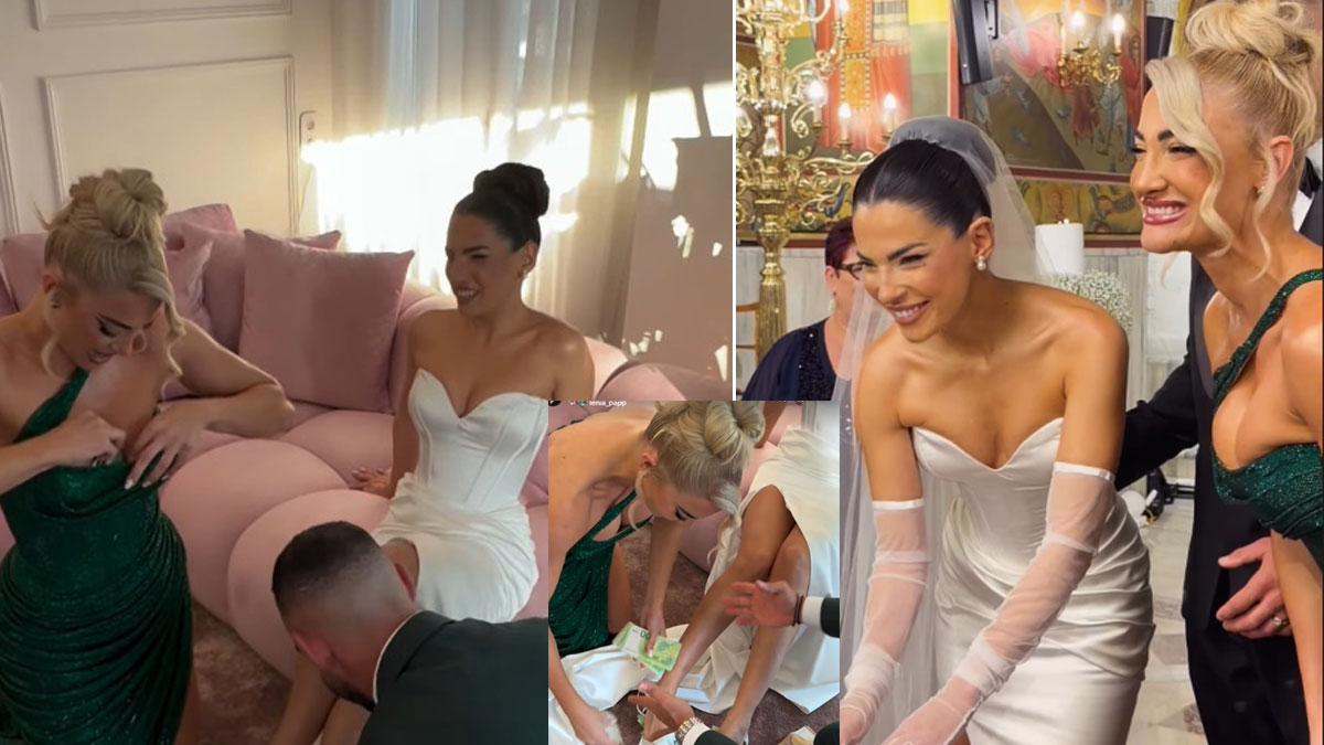 Ανοιχτοχέρα η Ιωάννα Τούνη με την κολλητή της – Έβαλε πολλά 100ευρα στα παπούτσια της νύφης