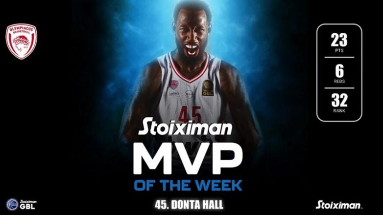 Basketball League: MVP της 5ης αγωνιστικής ο Ντόντα Χολ Basketball League: MVP της 5ης αγωνιστικής ο Ντόντα Χολ