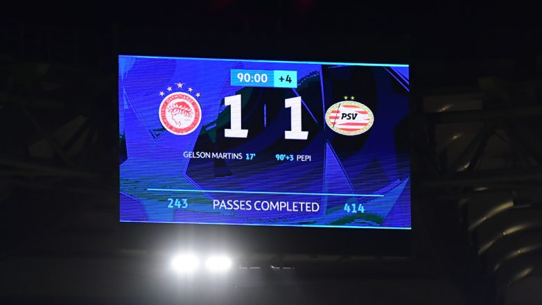 «Χ»αρακίρι στο 90+3’ για τον Ολυμπιακό, 1-1 με την Αϊντχόφεν