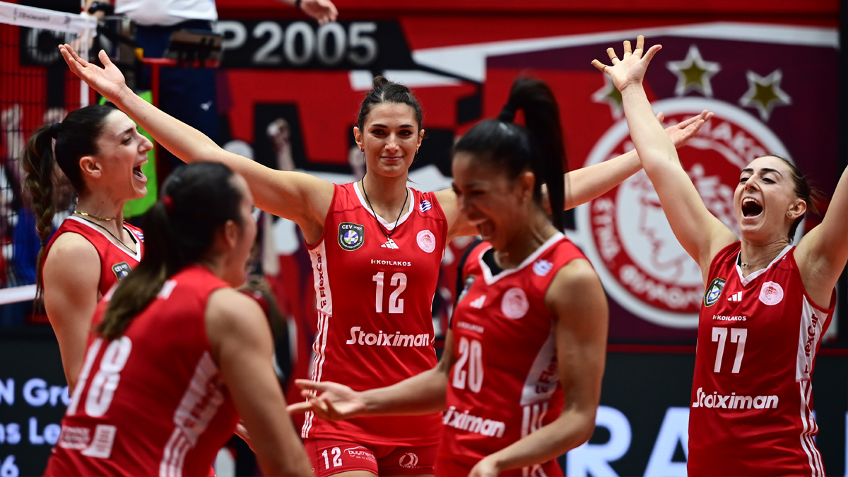 CEV Champions League γυναικών: O Ολυμπιακός έκανε αποφασιστικό βήμα για την πρόκριση στους ομίλους