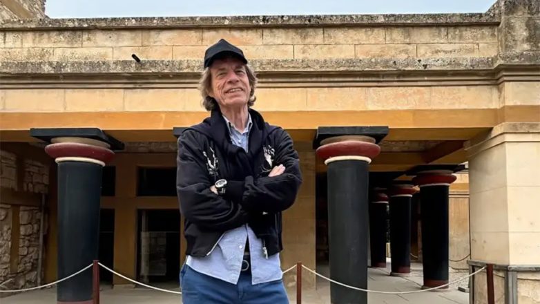 Ο Μικ Τζάγκερ ανέβασε φωτογραφίες από την Κνωσό