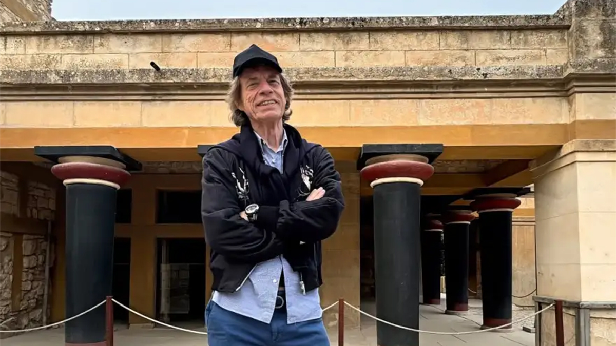 Ο Μικ Τζάγκερ ανέβασε φωτογραφίες από την Κνωσό