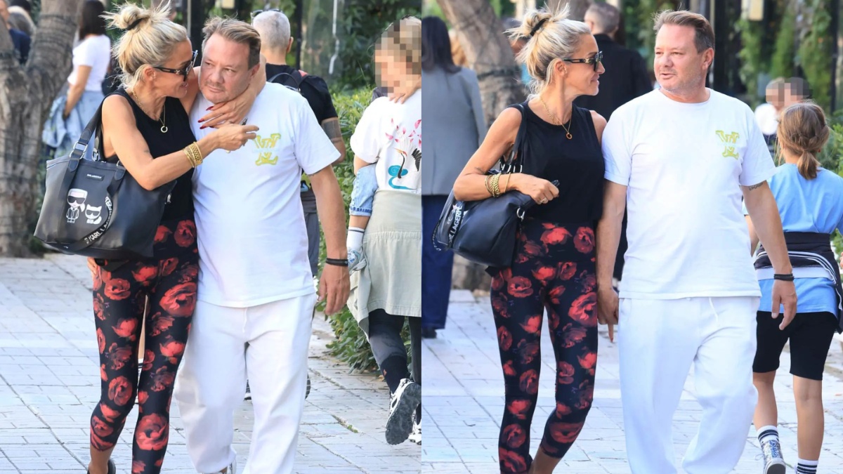 Απόστολος Λύτρας – Δώρα Παπαδοπούλου: Το ερωτευμένο ζευγάρι απόλαυσε χαλαρές στιγμές στα νότια προάστια