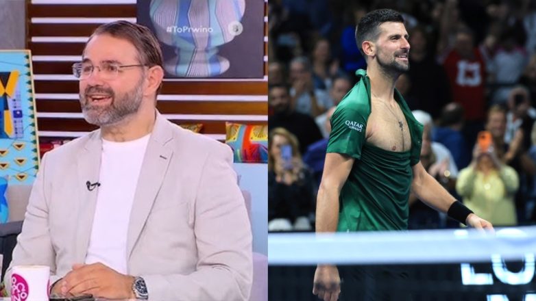 Σταύρος Μπαλάσκας: Το σχόλιο στο Πρωινό για τον Novak Djokovic – «Έσκισε την μπλούζα του κι έδειξε το στέρνο του» Σταύρος Μπαλάσκας: Το σχόλιο στο Πρωινό για τον Novak Djokovic – «Έσκισε την μπλούζα του κι έδειξε το στέρνο του»