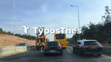 Καραμπόλα με 3 ΙΧ  στη Θεσσαλονίκη