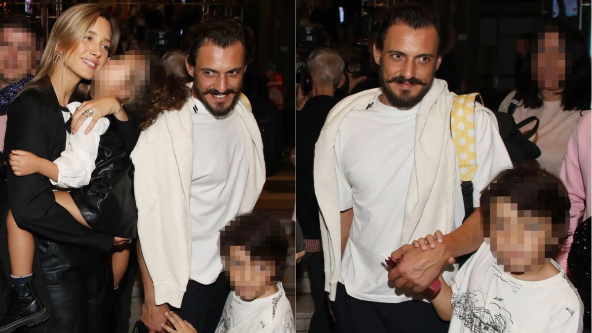 Σταύρος Σβήγκος – Γιολάντα Καλογεροπούλου: Σπάνια κοινή έξοδος στο θέατρο Παλλάς μαζί με τα παιδιά τους