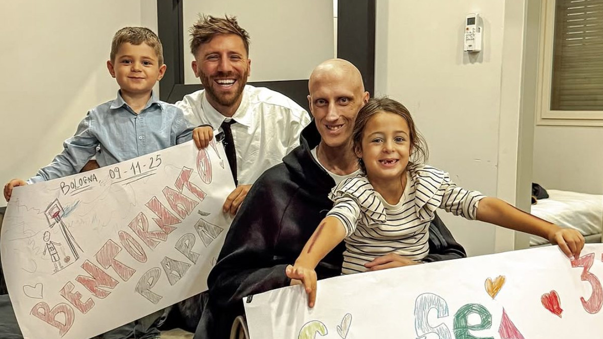 Συγκινητικές στιγμές στην επιστροφή του Ακίλε Πολονάρα στο σπίτι του!