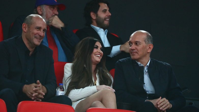 Στο ΣΕΦ η Κίμπερλι Γκιλφόιλ για τον αγώνα Ολυμπιακός-Ζαλγκίρις Στο ΣΕΦ η Κίμπερλι Γκιλφόιλ για τον αγώνα Ολυμπιακός-Ζαλγκίρις