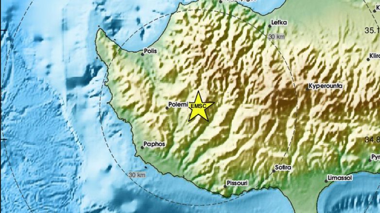 Σεισμός 5,3 Ρίχτερ στην Κύπρο