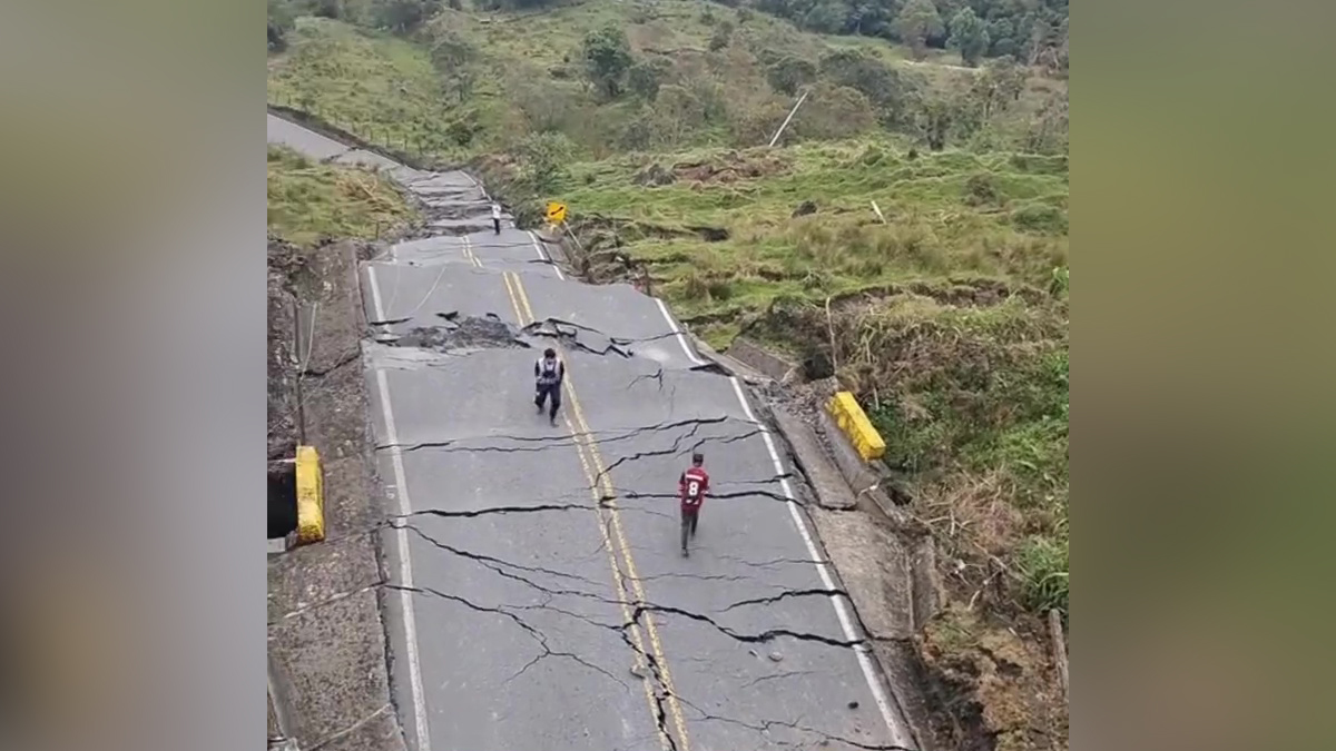 Κολομβία: Γεωλογική ρήξη κατέστρεψε τρία χιλιόμετρα αυτοκινητοδρόμου