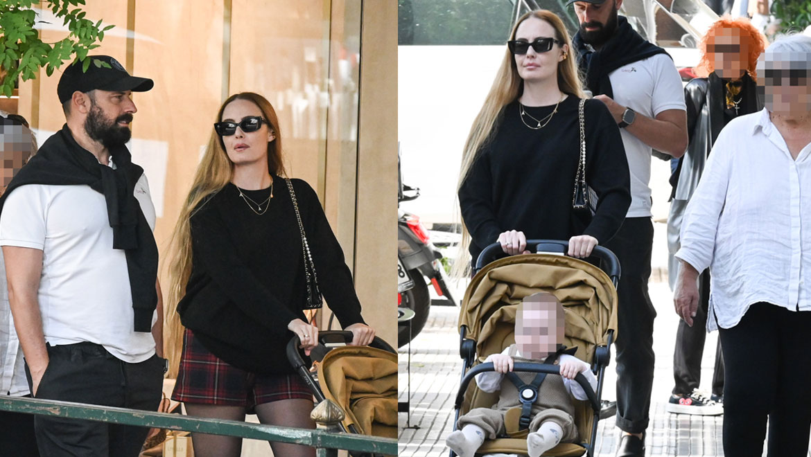 Αντωνία Καλλιμούκου & Νίκος Παραδείσης: Οικογενειακή βόλτα στο Κολωνάκι με τον γιο τους – Φωτογραφίες